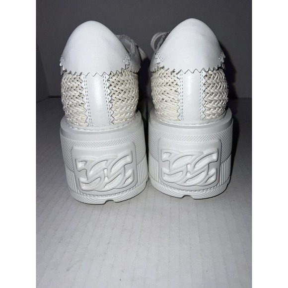 Casadei Nexus Hanoi Woman’s White On White Size US 8 1/2 EUC Made In Italy - Picture 6 of 16